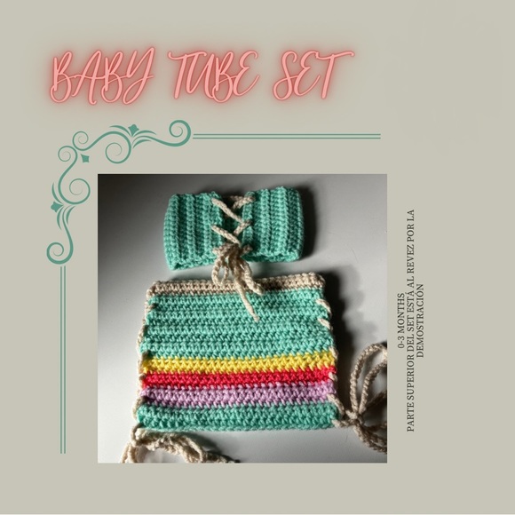 HandMade Other - Baby tube set crochet